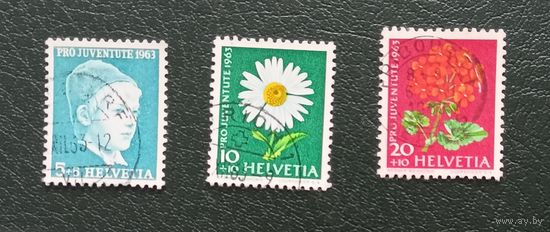 Швейцария  1963 Pro Juventute флора