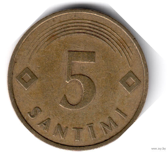 Латвия. 5 сантимов. 1992 г.