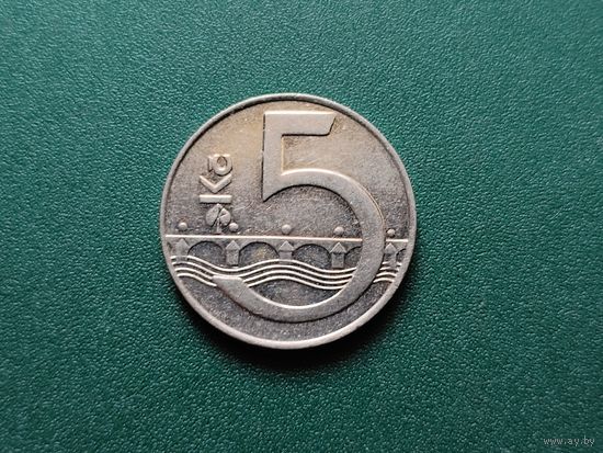 5 крон Чехия.