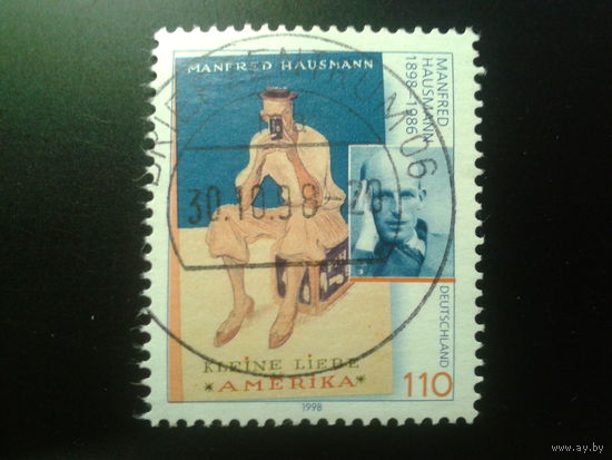 Германия 1998 писатель Михель-1,0 евро гаш