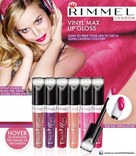 Объемный БЛЕСК для губ Rimmel Vinyl Max Lip Gloss оттенок 501 Dare