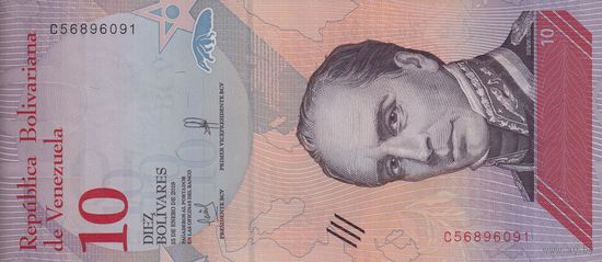Венесуэла	20 боливар 2018 (UNC)