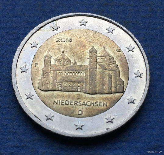 Германия 2 евро 2014 D Нижняя Саксония