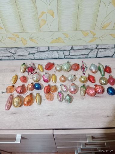 Игрушки ёлочные СССР 41 шт.
