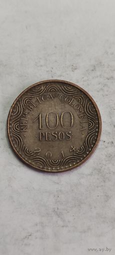 Колумбия 100 песос 2014