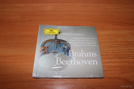 Brahms / Beethoven - Anne-Sophie Mutter, Marc Zeltser, Yo-Yo Ma, Berlins Filharmoniska Orkester, Herbert von Karajan – Violinkonsert / Trippelkonsert
