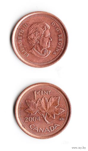 1 цент Канада 2004 года