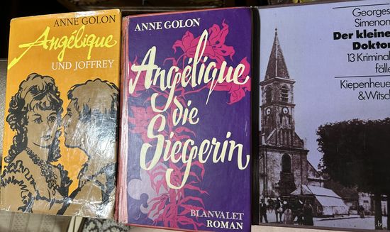 Книги на немецком языке Приключения Женский роман Детектив  Голон Анжелика и Сименон . Любая книга за 25 руб Все три вместе 60 руб