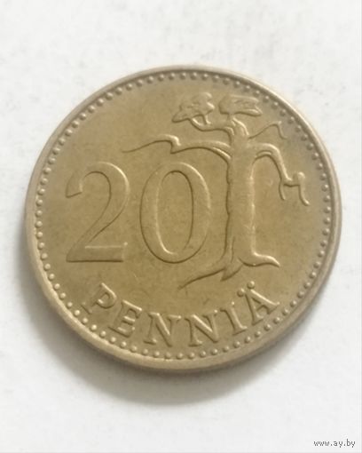 20 пенни 1980 года Финляндия
