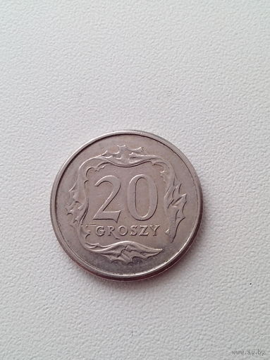 20 грошей 2008 год. Польша.
