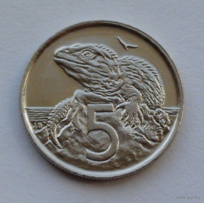 Новая Зеландия 5 центов. 1999 г.