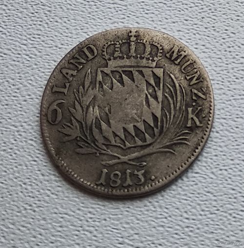 Бавария 6 крейцеров, 1813 7-7-30