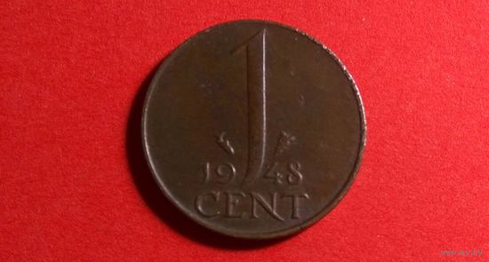 1 цент, 1948. Нидерланды.