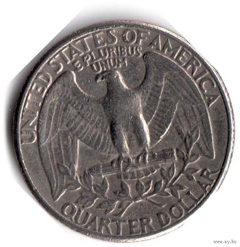 США. 1/4 доллара (1 квотер, 25 центов). 1985 P