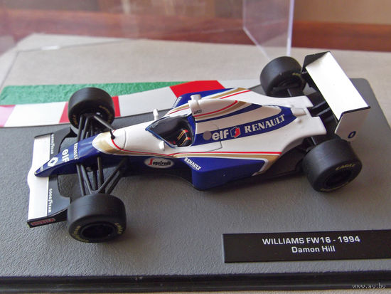Модель автомобиля 1-43 Фомула 1 Formula 1 F1 Williams FW16 1994 Damon Hill В комплекте модель, бокс, журнал Состояние модель как новая журнал отличное