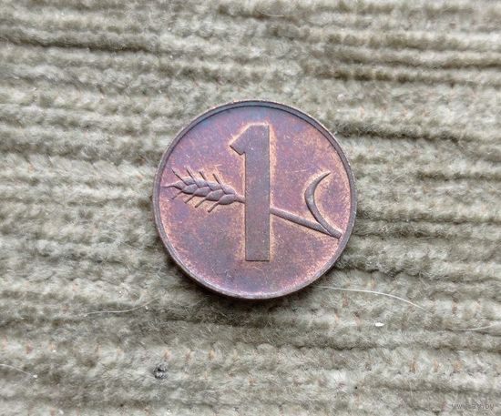 Werty71 Швейцария 1 раппен 1970 рапп