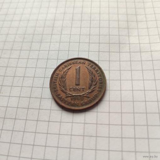 1 цент 1960 года Британские Восточно-Карибские территории.