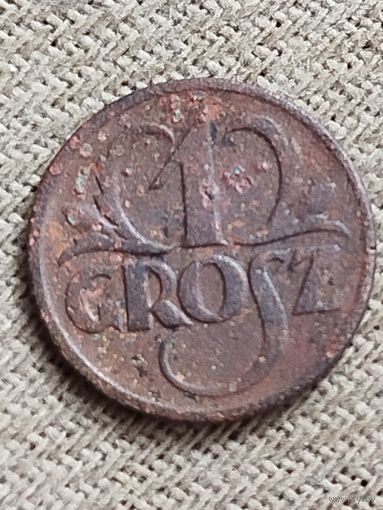Распродажа - 1 грош 1927г,Польша,Вторая Республика (1919 - 1939)