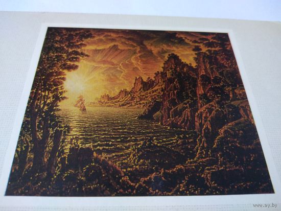 Открытка. К.Богаевский. Корабли.