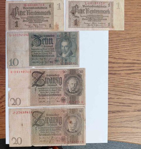 Набор купюр Германия.