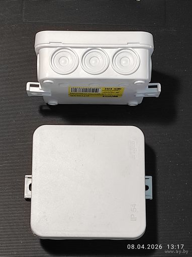 Коробка разп.ОП 85х85х35мм 12 вводов IP54 бел, 67093Б ТУСО