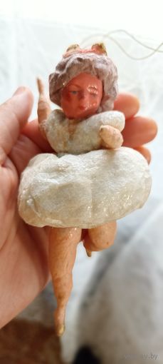 Ёлочная игрушка СССР вата Балерина