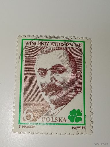 Польша 1984 Винценты Витос (1874–1945), лидер крестьянского движения.