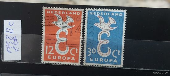 РАСПРОДАЖА НИДЕРЛАНДЫ 1958г. Полная серия. Гаш.