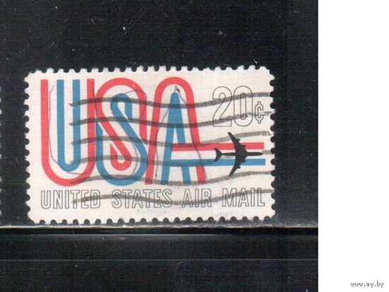 США-1968, (Мих.974) , гаш.  , Авиапочта(одиночка),