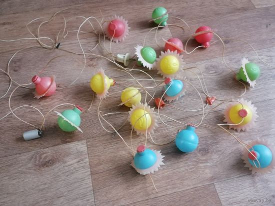 Новогодние ретро огоньки Солнышко Гирлянда СССР Солнце .