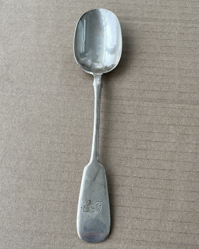 Ложка большая десертная серебро 84 проба