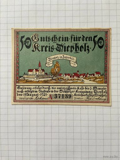 50 пфенигов (нотгельды) г. Германия.-2912