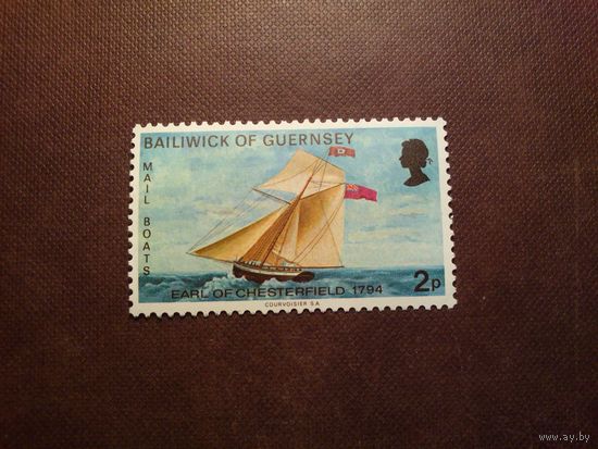 Великобритания 1972 г.Остров Гернси.Почтовые пароходы./п-1/