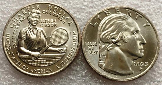 США, квотер 2025 г. Выдающиеся женщины - Алтея Гибсон