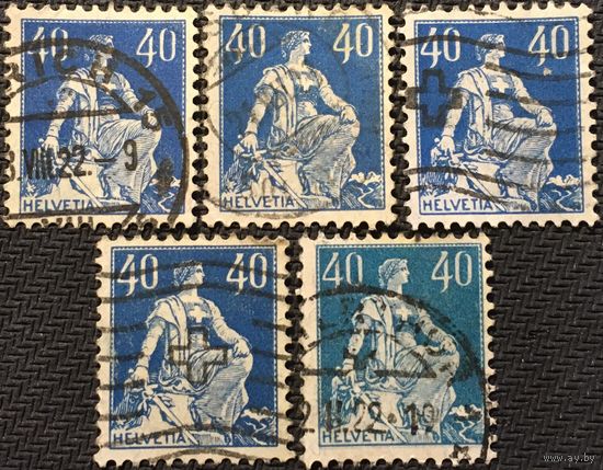 ЦІКАВІЦЬ АБМЕН! 1921, Гельвецыя з мечом, 40 рапэн