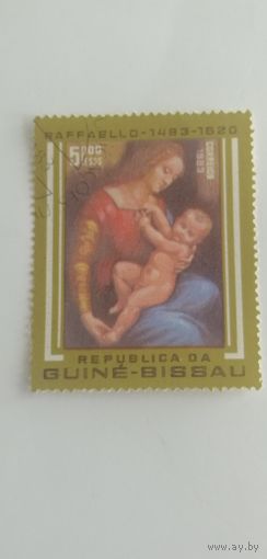 Гвинея Бисау 1983.  500 лет со дня рождения Рафаэля, художника, 1483-1520