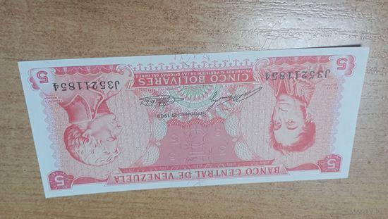 5 боливаров 1989 года Венесуэлы**11854