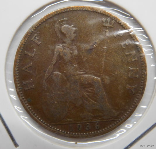 Великобритания 1/2 пени 1936 г