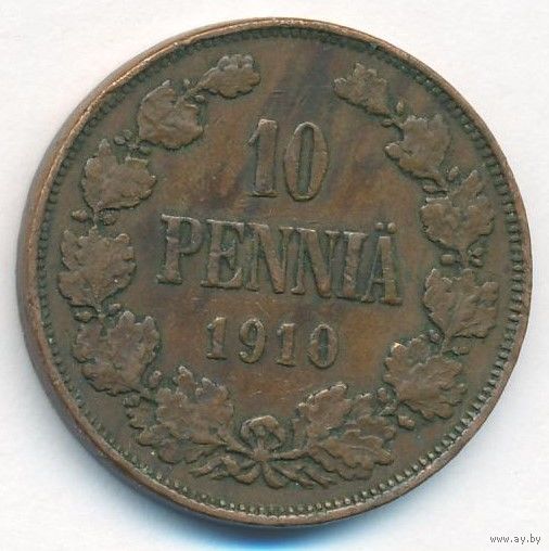 10 пенни 1910 год _состояние VF/XF