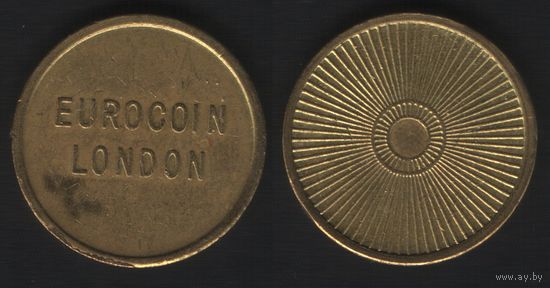 Eurocoin London - лучи (22-2,4-7)желт. (f0