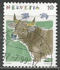 Швейцария. Корова. 1992г. Mi#1461.