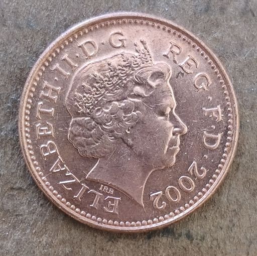 Великобритания 1 пенни 2002 г., KM# 986