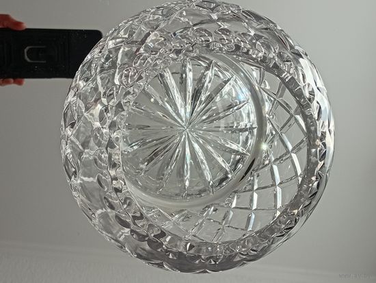 Ваза "ШАР". Хрусталь. Хрустальная ваза. Круглая хрустальная ваза