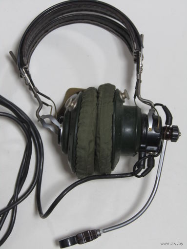 Состояние. "АГ-2". Наушники. Авиа гарнитура. Авиация. ВВС. Самолет. СССР.