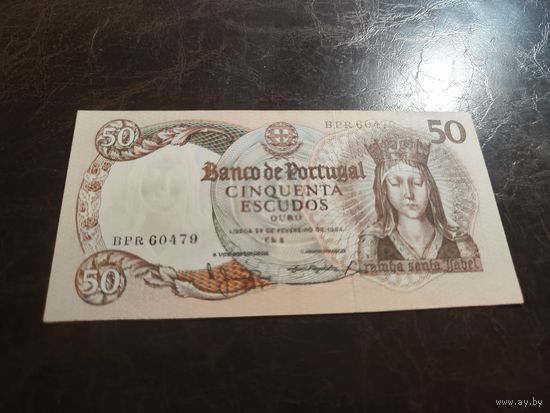 Португалия 50 эскудо образца 1964 года XF-AUNC p168(2)