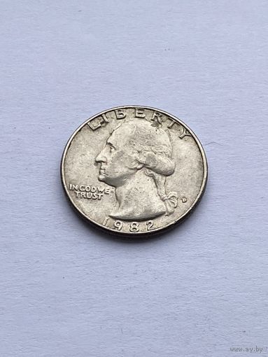 25 центов 1982 г., США