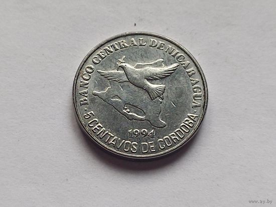 Никарагуа 5 сентаво 1994 г.