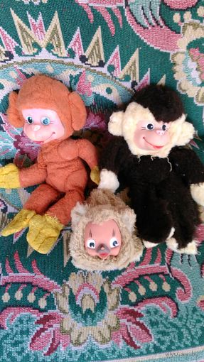 Игрушки СССР, игрушки ГДР меховые, мягкие