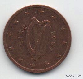 РЕСПУБЛИКА ИРЛАНДИЯ. ЕВРОПЕЙСКИЙ СОЮЗ. 2 евроцента 2007