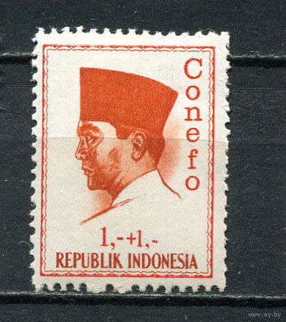 Индонезия - 1965 - Президент Сукарно 1R + 1 - [Mi.473] - 1 марка. MNH.  (Лот 67Fe)-T25P14